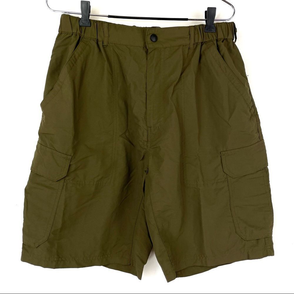 Vintage Rei Co-op Sahara Cargo Shorts Olive Green - Men's 9" Inseam